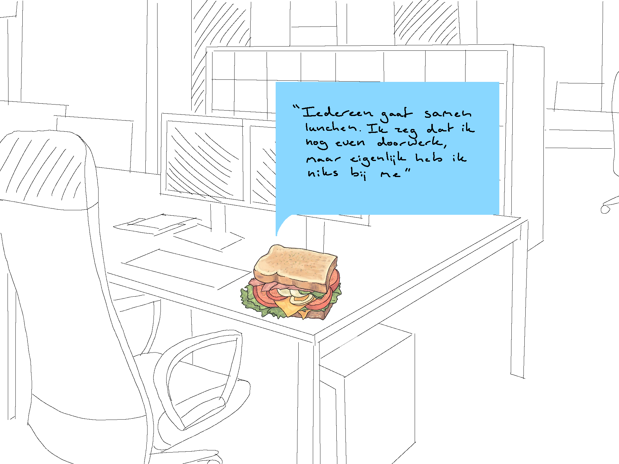Mockup op verpakking